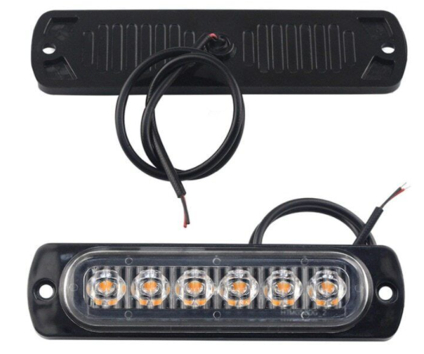 Stroboscop 6 LED lumini de avertizare pentru platforma, ATV, Tractor, Jeep, Off Road